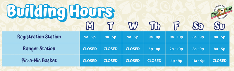 Building hours April 27 - May 3