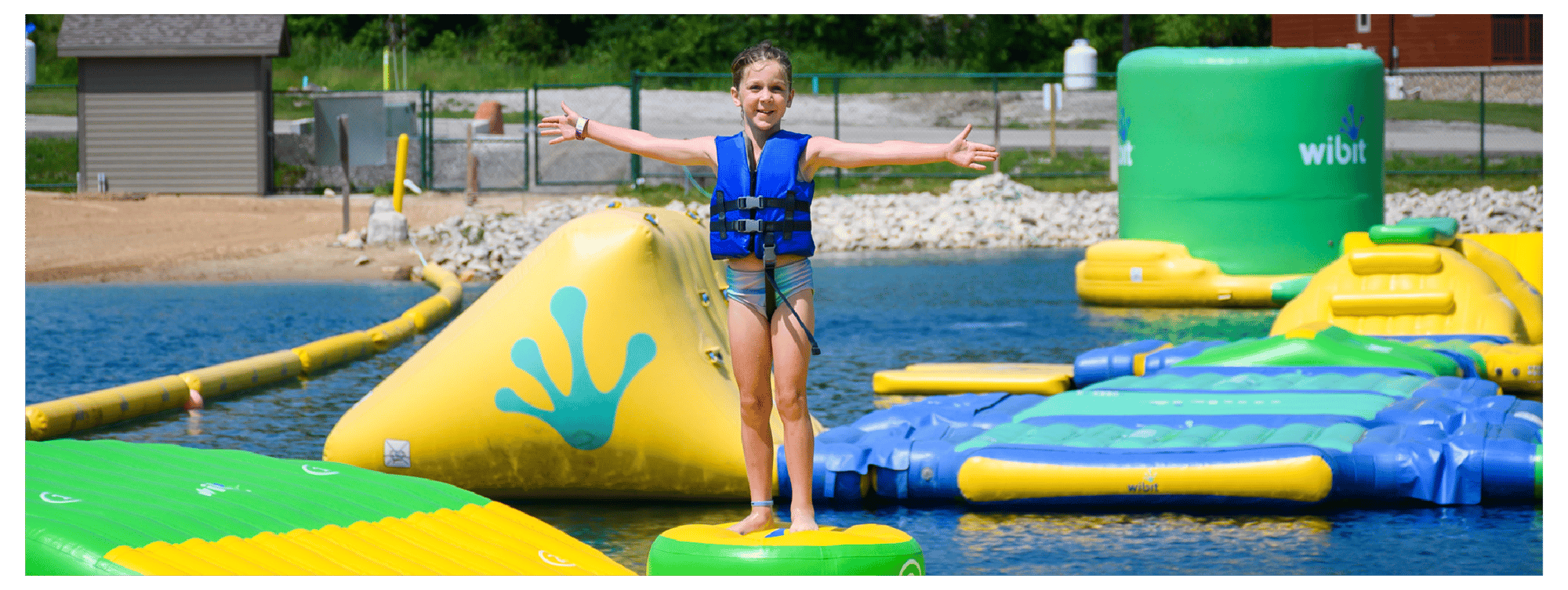 Mini Adventure Island ticket starting at $16 per person, includes unlimited play, all-day beach access, jumping pillow and playground. Signed waiver required. For ages 4–6.