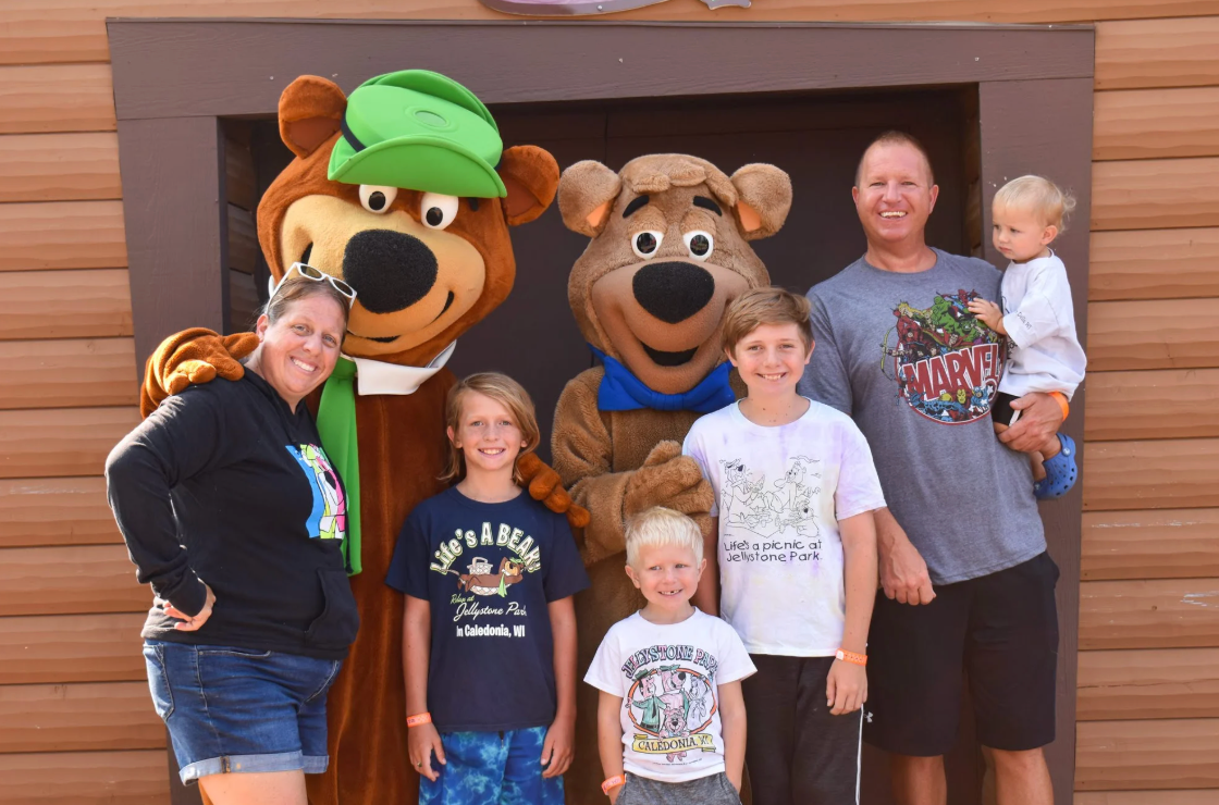 group photo w Yogi Bear group photo w Yogi Bear