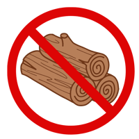 no carry-in firewood
