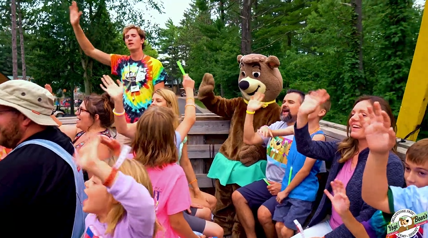 A group of campers having fun on one of our Hey! Rides. A group of campers having fun on one of our Hey! Rides.